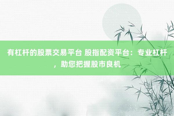 有杠杆的股票交易平台 股指配资平台：专业杠杆，助您把握股市良机