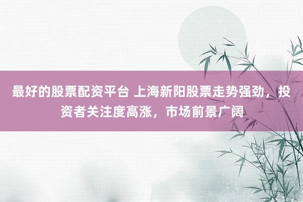 最好的股票配资平台 上海新阳股票走势强劲，投资者关注度高涨，市场前景广阔
