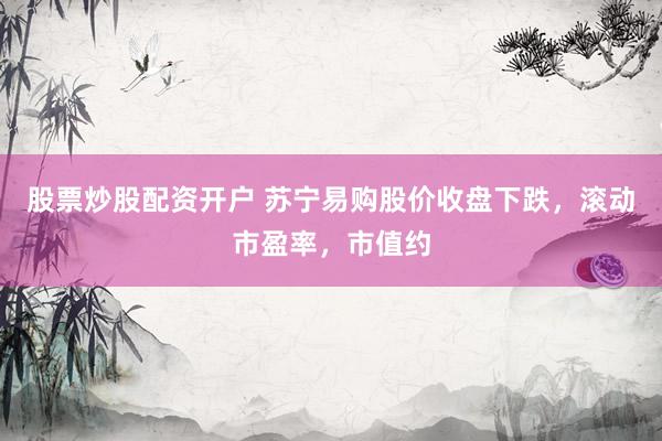 股票炒股配资开户 苏宁易购股价收盘下跌，滚动市盈率，市值约